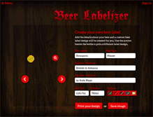 Tablet Screenshot of beerlabelizer.com